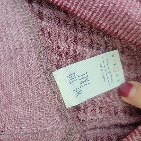 Free People Size Small Cinnamon South Side Thermal Top - Picture 5 of 7